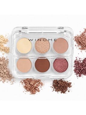 WINGME COSMETICS
Mini Muse Eyeshadow Palette 🎨-6 Neutral Shades